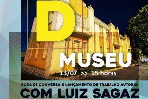 �S&aacute;bado D Museu� ser&aacute; com o poeta e compositor musical Luiz Sagaz