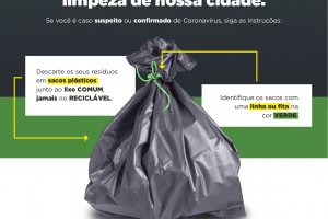 Atenção: identifique bem e descarte corretamente o lixo contaminado!