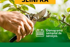 Secretaria de Infraestrutura divulga cronograma semanal