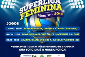 Chapec&oacute; sedia primeira etapa da Super Liga C de v&ocirc;lei feminino