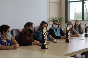 Prefeito recebe equipes do V&ocirc;lei Master de Chapec&oacute;