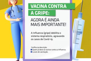 Vacinação da Gripe está disponível para grupo de comorbidades