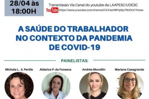 Live aborda saúde do trabalhador em tempos de Covid