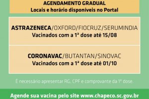 Vacinação segue com segunda dose e reforço para profissionais de saúde
