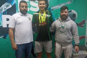 Atleta medalhista dos JESC visita a Funda&ccedil;&atilde;o de Esporte de Chapec&oacute;