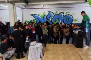 Auxiliar t&eacute;cnico da Chapecoense realiza palestra na EBM Severiano Rolin de Moura