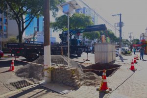 Chapec&oacute; inicia a instala&ccedil;&atilde;o de 30 novas lixeiras subterr&acirc;neas