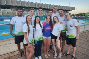 Nadadora e treinadores de Chapec&oacute; defendem Sele&ccedil;&atilde;o Catarinense em Bras&iacute;lia