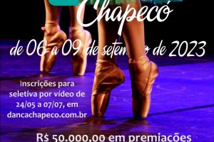 &Uacute;ltimos dias pra inscri&ccedil;&otilde;es no Dan&ccedil;a Chapec&oacute;