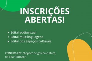 Abertas as inscri&ccedil;&otilde;es dos editais da Lei Paulo Gustavo em Chapec&oacute;