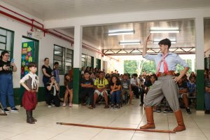Momentos culturais em Homenagem &agrave; Cultura Ga&uacute;cha acontecem nas Escolas Municipais