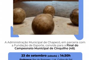 Campeonato Municipal de Cinquilho (48) tem final neste s&aacute;bado