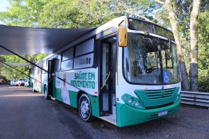 Unidade móvel de saúde da Prefeitura é apresentada na Efapi 2023