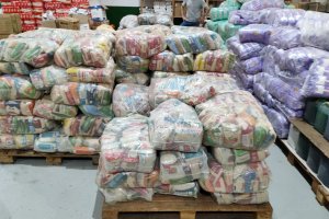 A&ccedil;&atilde;o do ingresso solid&aacute;rio da Efapi recolhe 12,9 mil quilos de alimentos