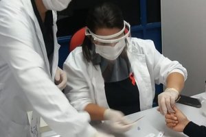 Ação do Dezembro Vermelho em Chapecó