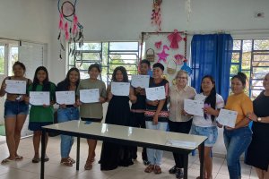 Oportuniza Chapecó entrega certificados na Aldeia Kondá
