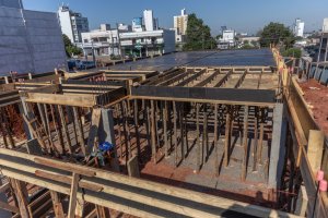 Obras em andamento no posto de saúde do São Cristóvão