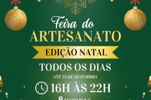 Feira do Artesanato acontece diariamente no Ecoparque