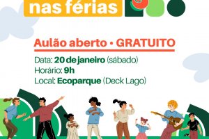 Aul&atilde;o de Dan&ccedil;a no Ecoparque no s&aacute;bado