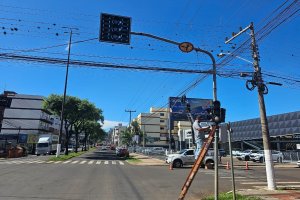 Seguem altera&ccedil;&otilde;es dos sem&aacute;foros em Chapec&oacute;