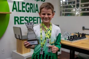 Estudante da EBM Jardim do Lago &eacute; vice-campe&atilde;o de Xadrez R&aacute;pido