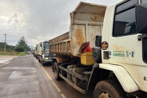 Comboio retorna a Chapecó depois de uma semana de trabalho