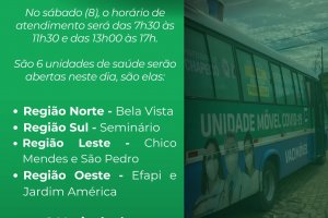 S&aacute;bado (08) ser&aacute; dia D de vacina&ccedil;&atilde;o da Poliomielite