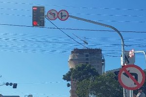 Come&ccedil;a a operar o sem&aacute;foro no Prolongamento Sul da Get&uacute;lio Vargas