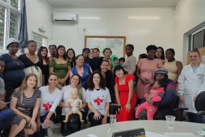 Grupo de gestantes no CSF Jardim Am&eacute;rica