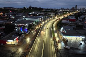 Elevado da Bandeira j&aacute; est&aacute; com ilumina&ccedil;&atilde;o nova