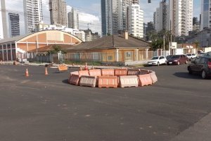 Nova rotat&oacute;ria na esquina das ruas Par&aacute; e Borges de Medeiros