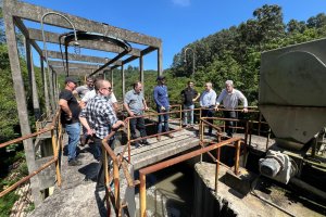 Comiss&atilde;o de Acompanhamento do processo de rompimento com a Casan visita estruturas