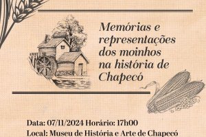 Exposi&ccedil;&atilde;o "Mem&oacute;rias e representa&ccedil;&otilde;es dos moinhos na hist&oacute;ria de Chapec&oacute;" chega aos museus