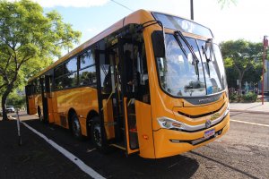 Transporte coletivo de Chapec&oacute; utiliza &ocirc;nibus alongado