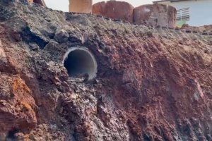 Obras de drenagem na Borges de Medeiros