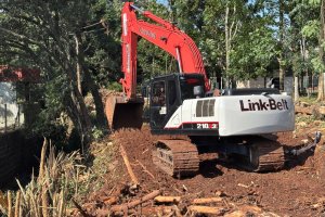 Iniciam as obras de macrodrenagem na regi&atilde;o do Ecoparque