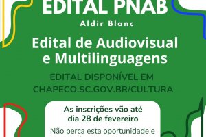 Chapec&oacute; abre inscri&ccedil;&otilde;es para Audiovisuais e Multilinguagens 