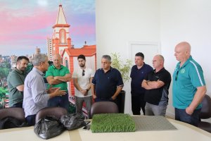 Amostra do gramado sint&eacute;tico da Arena Cond&aacute; &eacute; aprovada