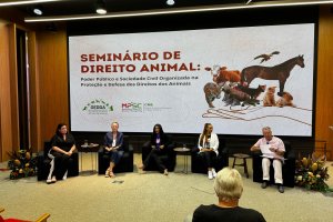 Diretora do NAPA foi uma das palestrantes do Semin&aacute;rio de Direito Animal, em Florian&oacute;polis