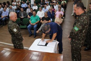 Prefeito Jo&atilde;o Rodrigues participa de posse dos presidentes das Juntas Militares 