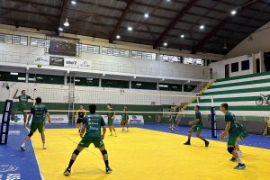 Voleibol masculino adulto da Prefeitura de Chapec&oacute;/Aprov/Unoesc estreia da Liga Oeste