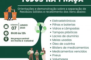 S&aacute;bado tem a&ccedil;&atilde;o da Semana do Meio Ambiente na Pra&ccedil;a Coronel Bertaso