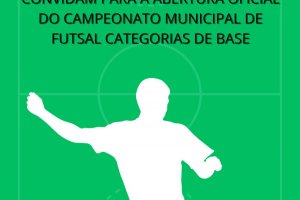 Abertura do Campeonato Municipal de Futsal de Base acontece no domingo