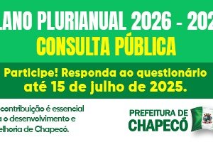 Prefeitura de Chapec&oacute; lan&ccedil;a consulta p&uacute;blica para o PPA 2026/2029