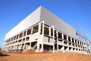 Obras da Arena Cl&aacute;udio Brito, no Belvedere, est&atilde;o em 50%