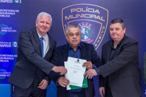 Anúncios de investimentos marcam os 14 anos da Polícia Municipal de Chapecó 