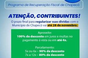 Prazo para adesão ao Prefic vai até 28 de novembro