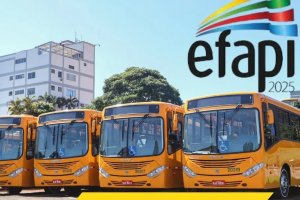 EFAPI 2025 ter&aacute; cinco linhas de &ocirc;nibus, uma delas exclusiva para a Feira  