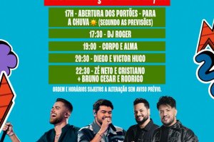 Efapi do Brasil 2025: Shows deste domingo são antecipados para escapar da chuva