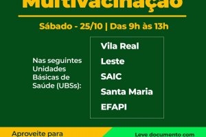 Chapec&oacute; realiza Dia D de Multivacina&ccedil;&atilde;o neste s&aacute;bado